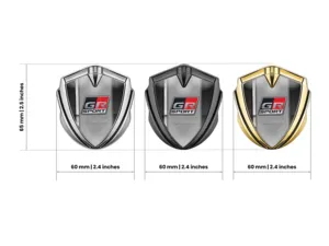 Toyota Emblem Fender Badge Luxury Finish Stainless Steel